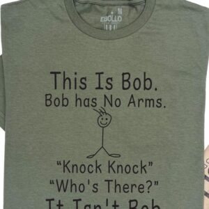 Funny "This is Bob" Knock Knock Joke T-Shirt, Humor Tee